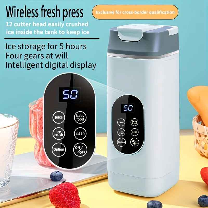 Portable Juice Maker: Fresh Juice Anytime, Anywhere - BLACK