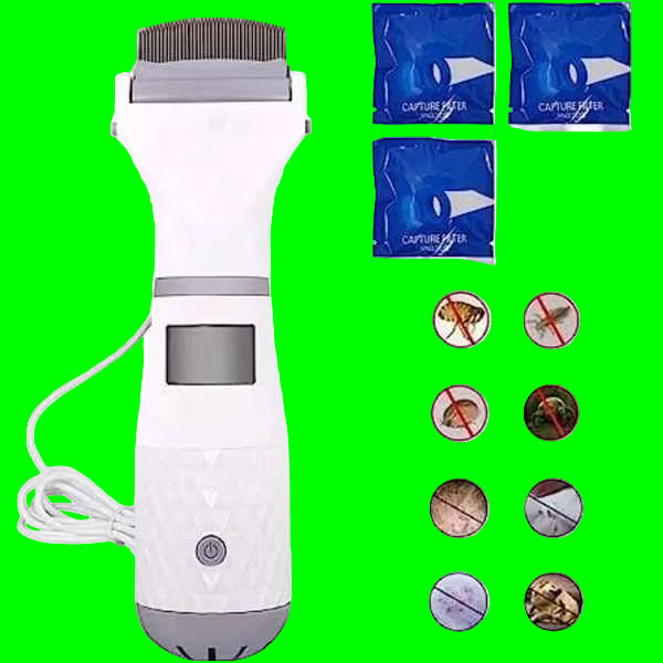 Electric Lice Comb, Vacuum Cleaner with Three Filters for Kids and Pets, Professional Lice Cleaning Tool