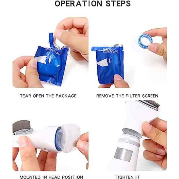 Electric Lice Comb, Vacuum Cleaner with Three Filters for Kids and Pets, Professional Lice Cleaning Tool