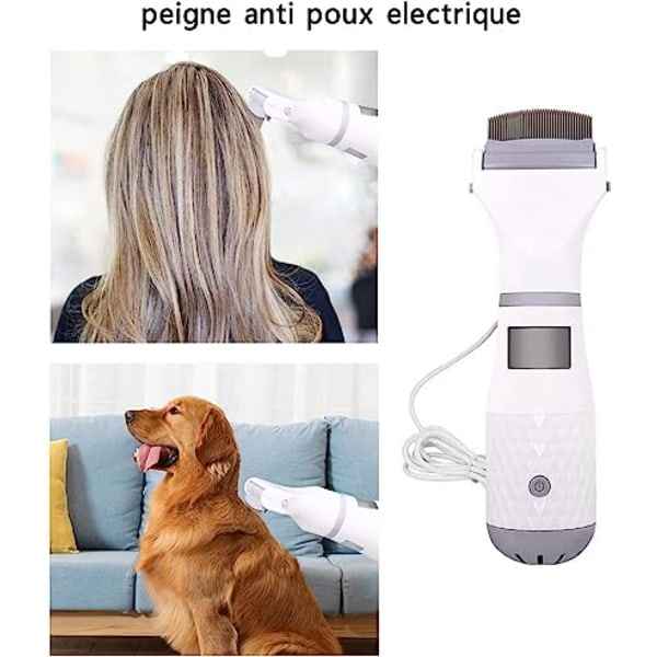 Electric Lice Comb, Vacuum Cleaner with Three Filters for Kids and Pets, Professional Lice Cleaning Tool