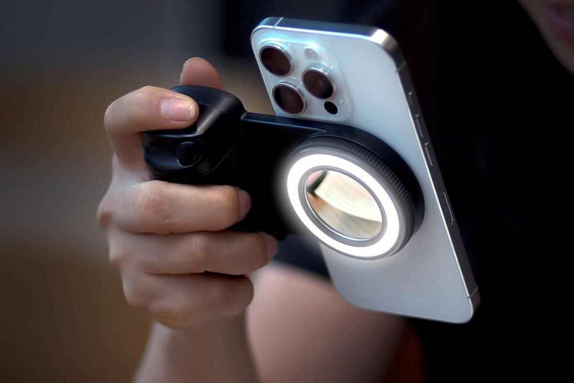 Magsafe Phone Camera Shutter Grip With Bluetooth Remote For iPhone Android