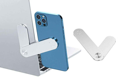 Portable Laptop Phone Holder - Screens Expansion Mobile Side Mount Holder - Silver