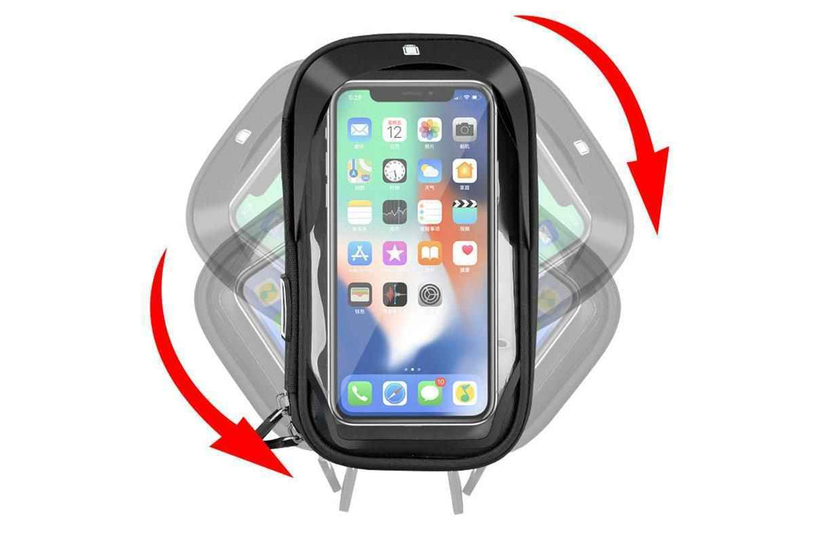 Bike Frame Bag Waterproof Bike Phone Mount Holder Bikes Accessories Gifts - Black