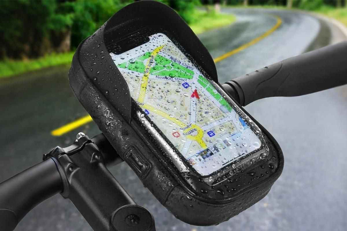 Bike Frame Bag Waterproof Bike Phone Mount Holder Bikes Accessories Gifts - Black