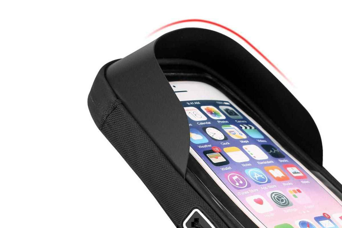 Bike Frame Bag Waterproof Bike Phone Mount Holder Bikes Accessories Gifts - Black