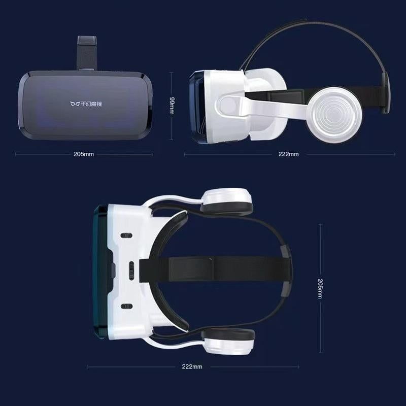 Wireless VR Headset - Compact 3D Bluetooth Headset