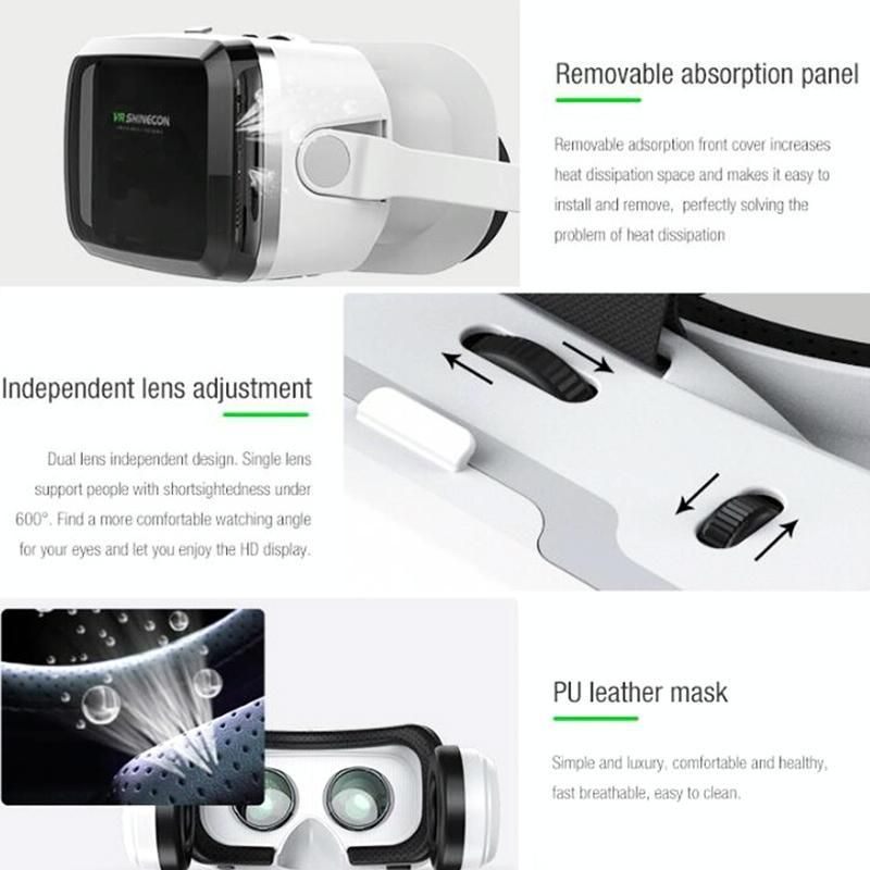 Wireless VR Headset - Compact 3D Bluetooth Headset