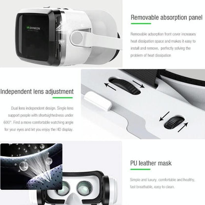 Wireless VR Headset - Compact 3D Bluetooth Headset