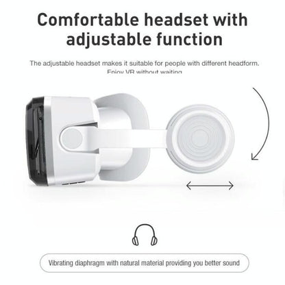 Wireless VR Headset - Compact 3D Bluetooth Headset