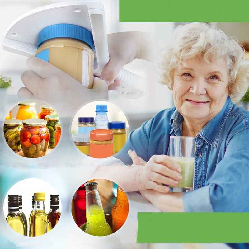 Bottle Opener for Weak Grip - Ideal Solution for the Elderly with Limited Hand Strength