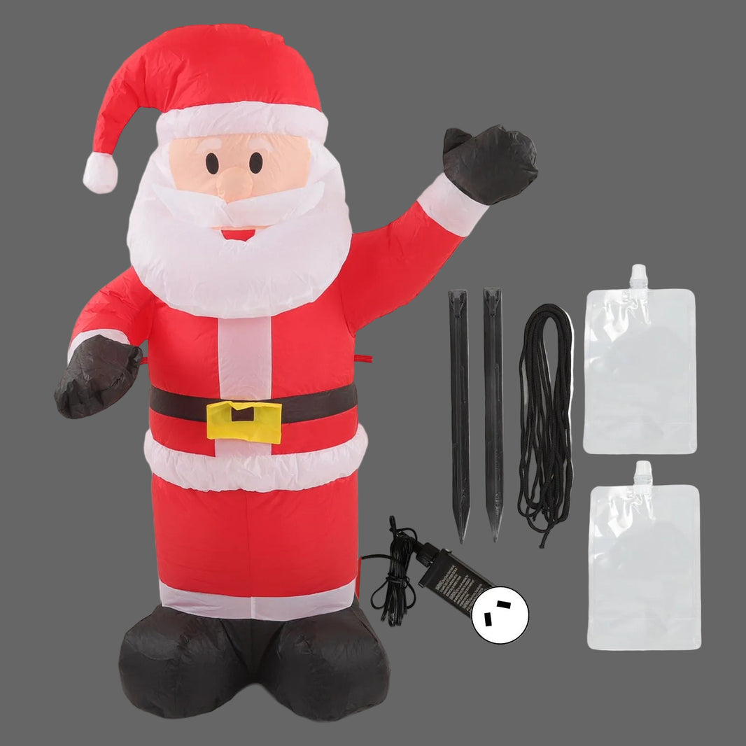 Christmas Inflatable Santa Decoration with LED Lights - Waterproof & Tear Resistant, 100-240V AU Plug