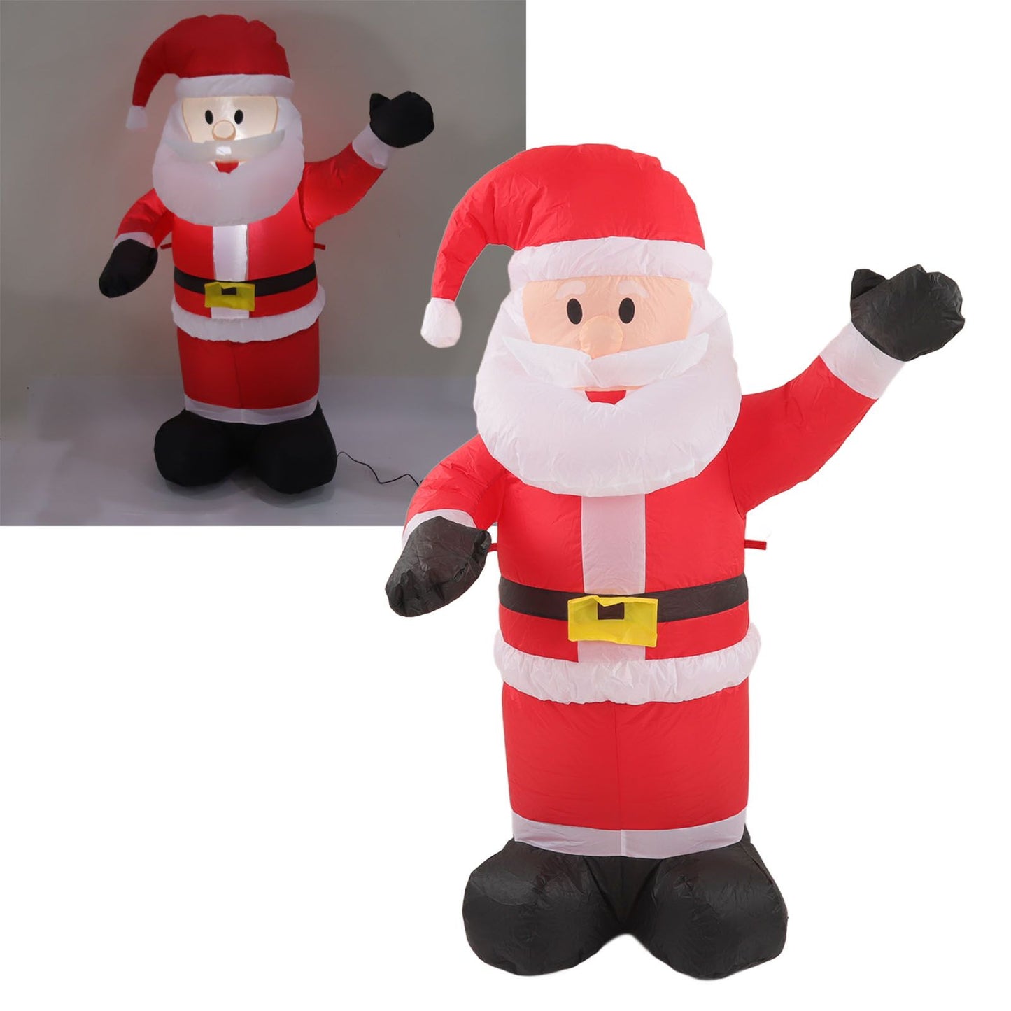 Christmas Inflatable Santa Decoration with LED Lights - Waterproof & Tear Resistant, 100-240V AU Plug
