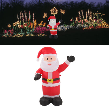 Christmas Inflatable Santa Decoration with LED Lights - Waterproof & Tear Resistant, 100-240V AU Plug