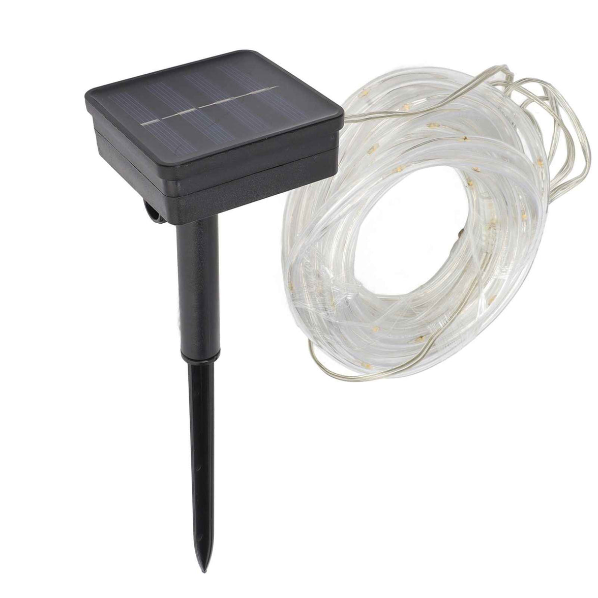Solar Rope String Lights Waterproof High Brightness LED Solar String Lights for Garden Balcony Christmas Decoration Warm Light