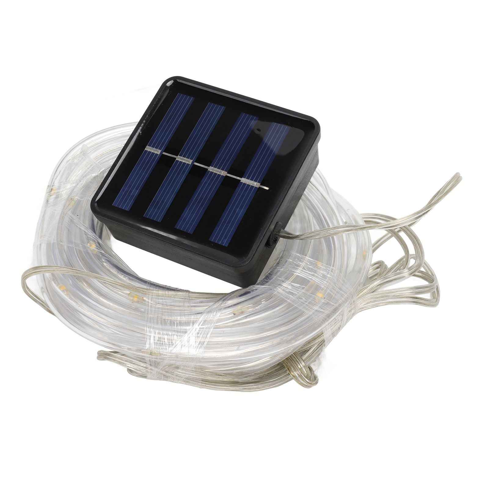 Solar Rope String Lights Waterproof High Brightness LED Solar String Lights for Garden Balcony Christmas Decoration Warm Light