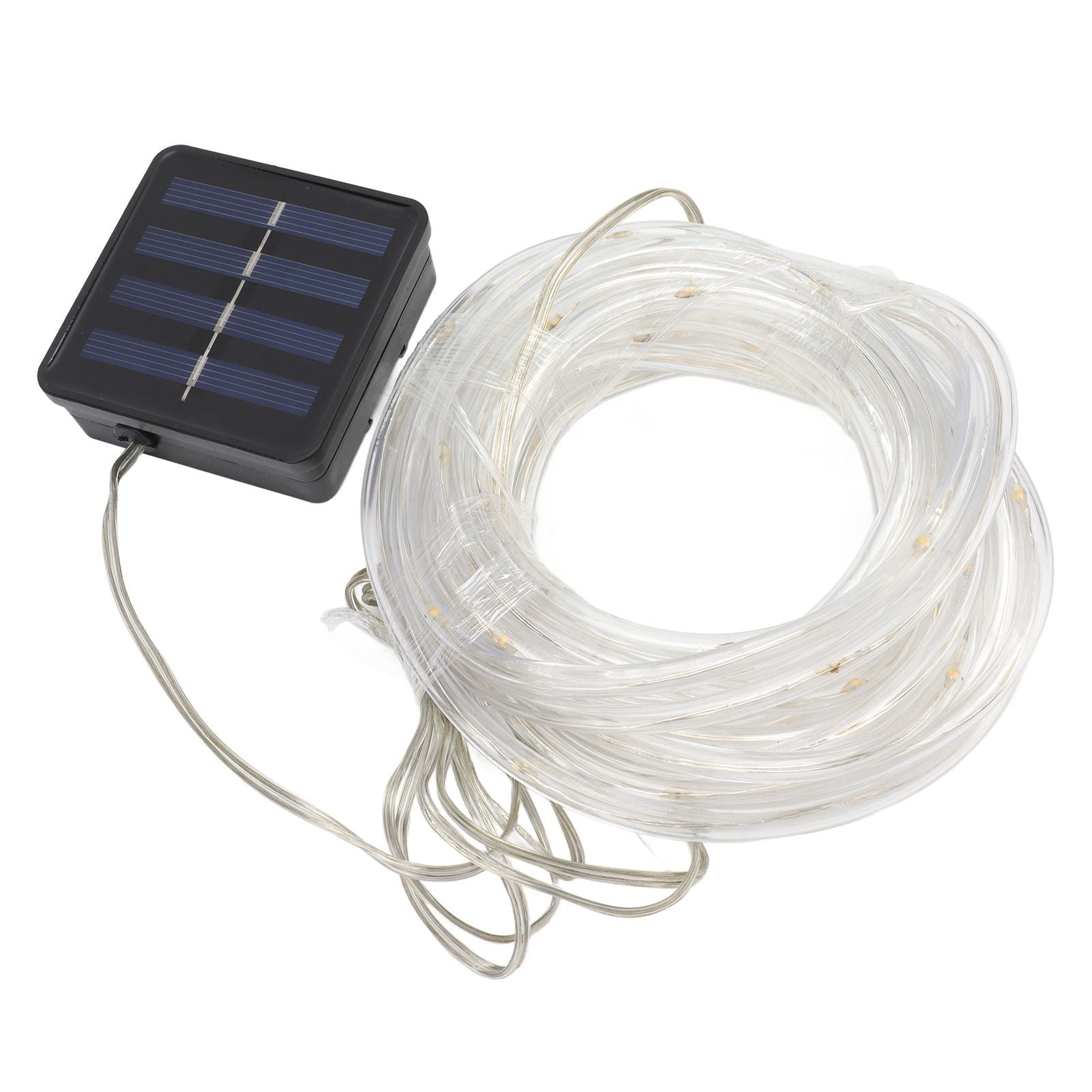 Solar Rope String Lights Waterproof High Brightness LED Solar String Lights for Garden Balcony Christmas Decoration Warm Light