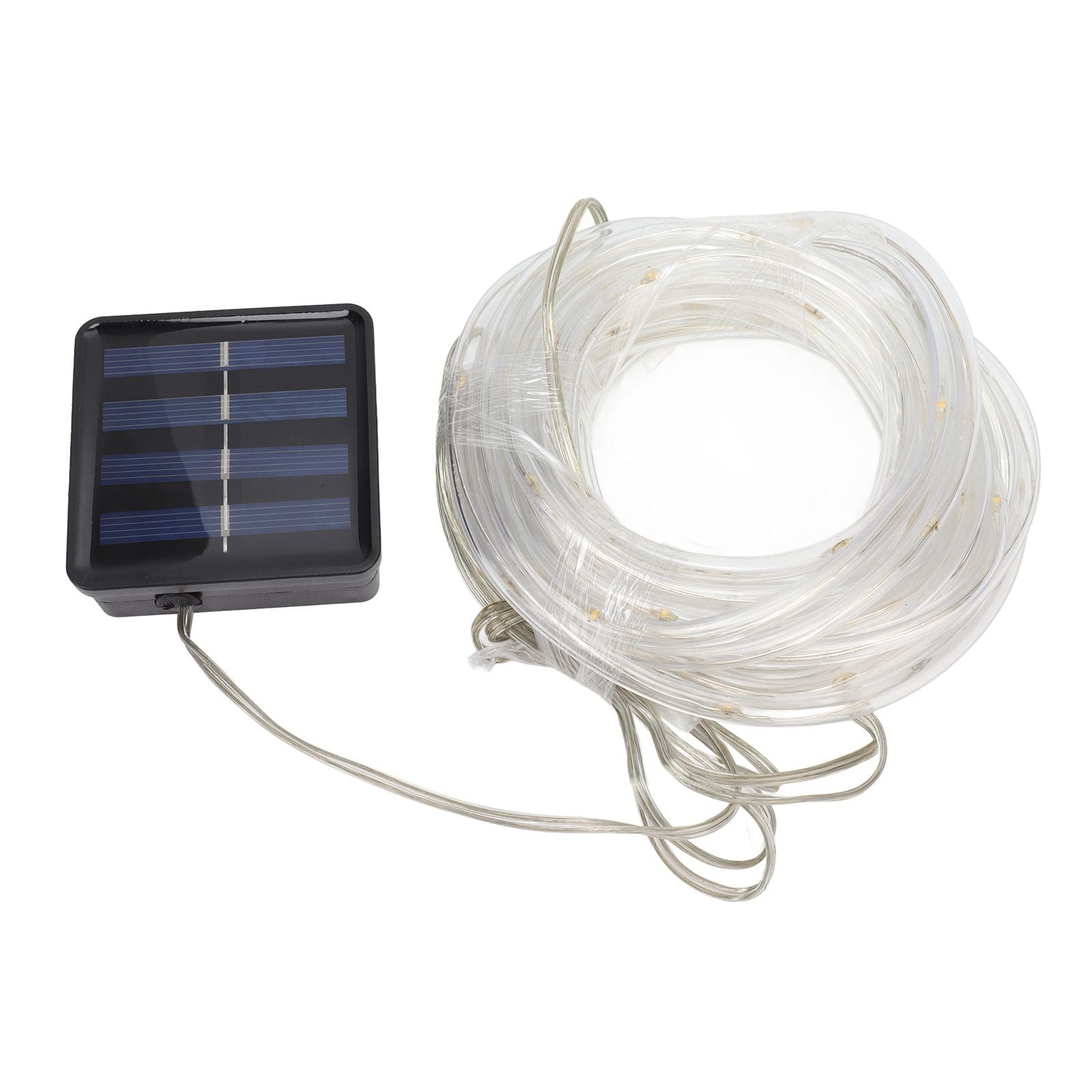 Solar Rope String Lights Waterproof High Brightness LED Solar String Lights for Garden Balcony Christmas Decoration Warm Light