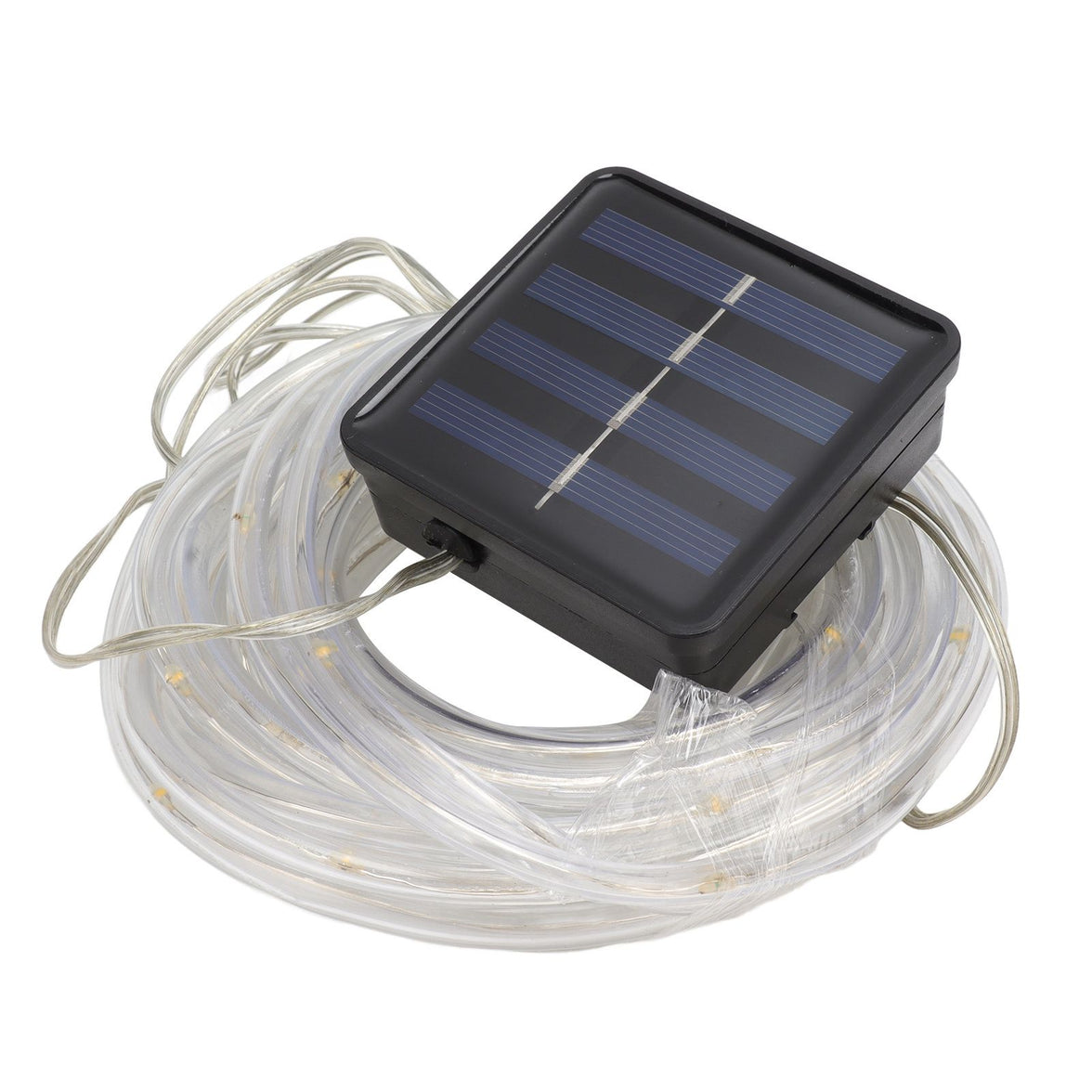 Solar Rope String Lights Waterproof High Brightness LED Solar String Lights for Garden Balcony Christmas Decoration Warm Light