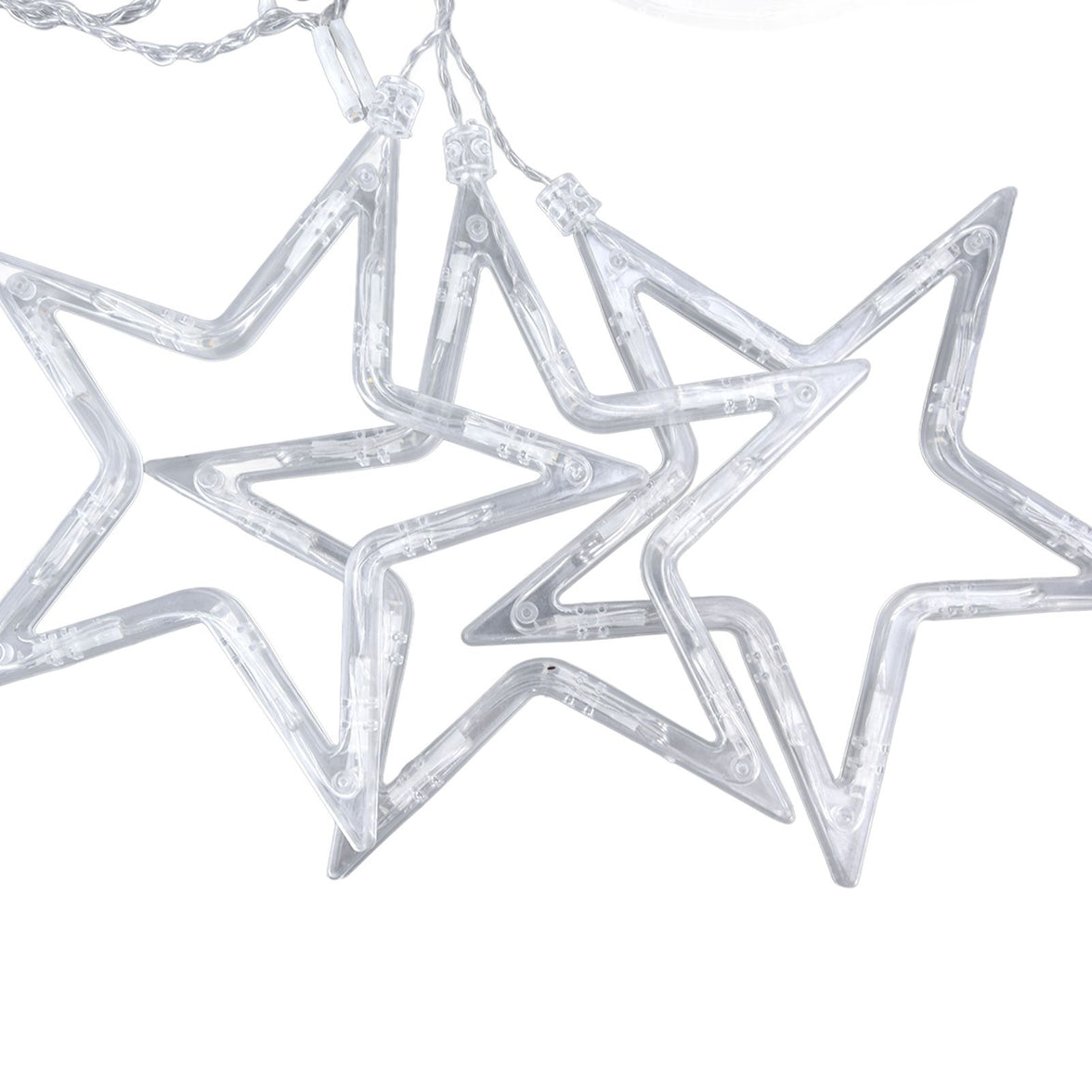 Star Moon Curtain Lights - 126 LED Battery Powered String Lights for Romantic Ambience, Ideal for Weddings and Birthdays
