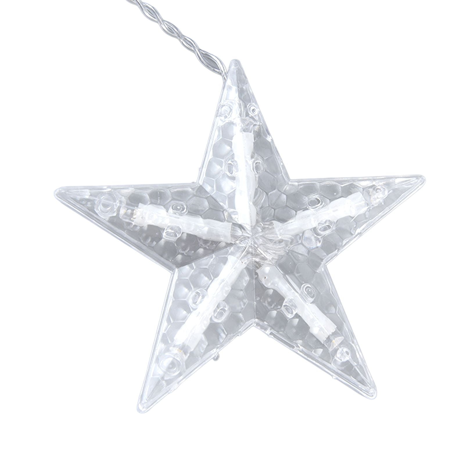 Star Moon Curtain Lights - 126 LED Battery Powered String Lights for Romantic Ambience, Ideal for Weddings and Birthdays