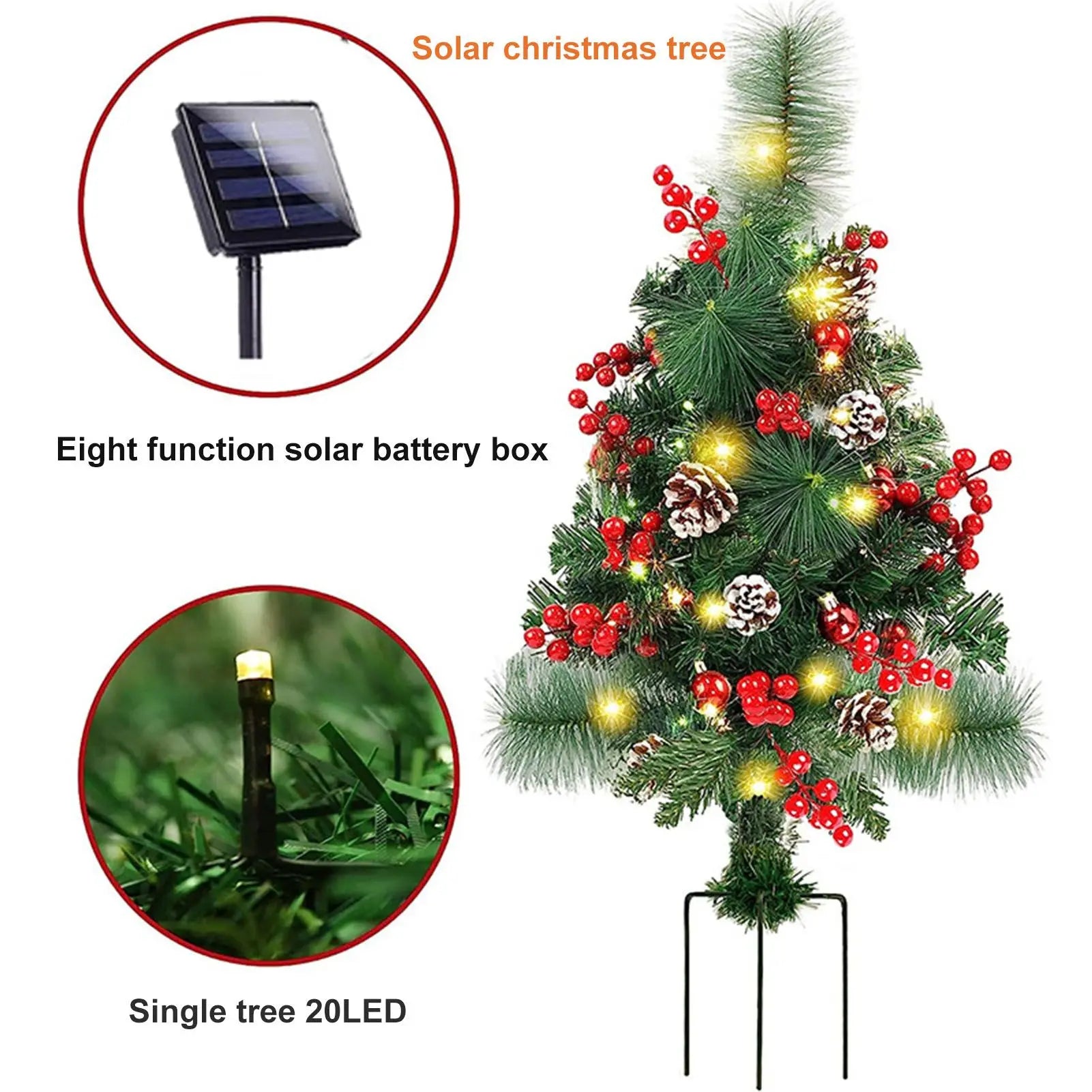 Illuminate Your Holidays with Solar Christmas Tree Lights for Your Garden