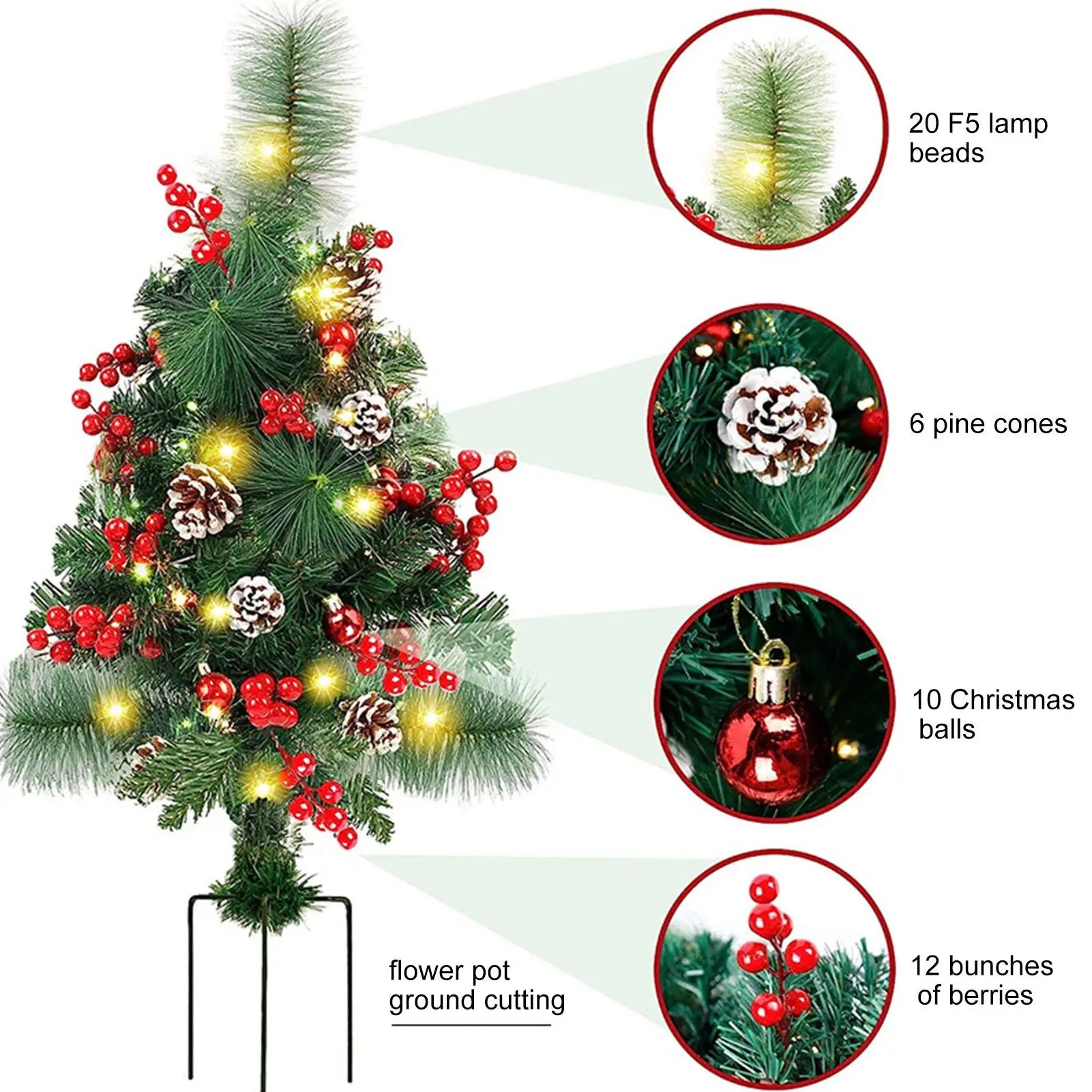 Illuminate Your Holidays with Solar Christmas Tree Lights for Your Garden