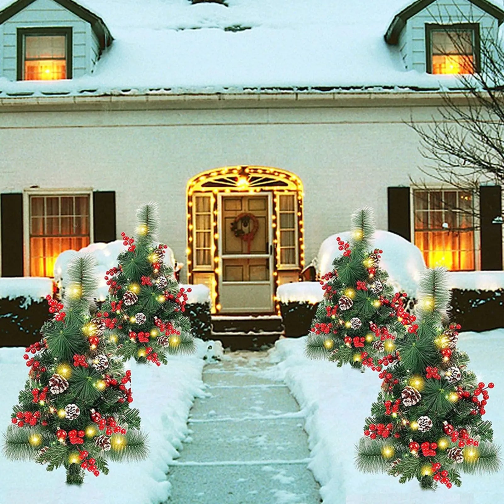 Illuminate Your Holidays with Solar Christmas Tree Lights for Your Garden