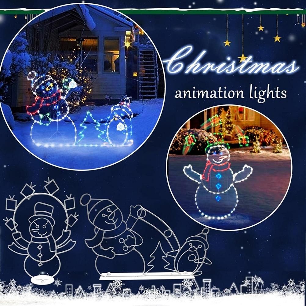 Illuminate Your Holiday Spirit with Christmas Animated Ornaments Light String