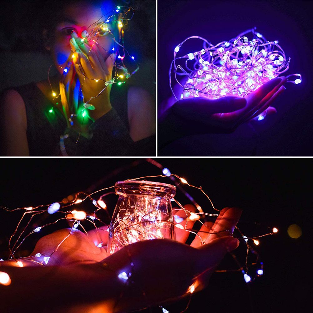 RGB Fairy String Lights - 12M Remote Control Copper Wire Lamps for Magical Ambiance
