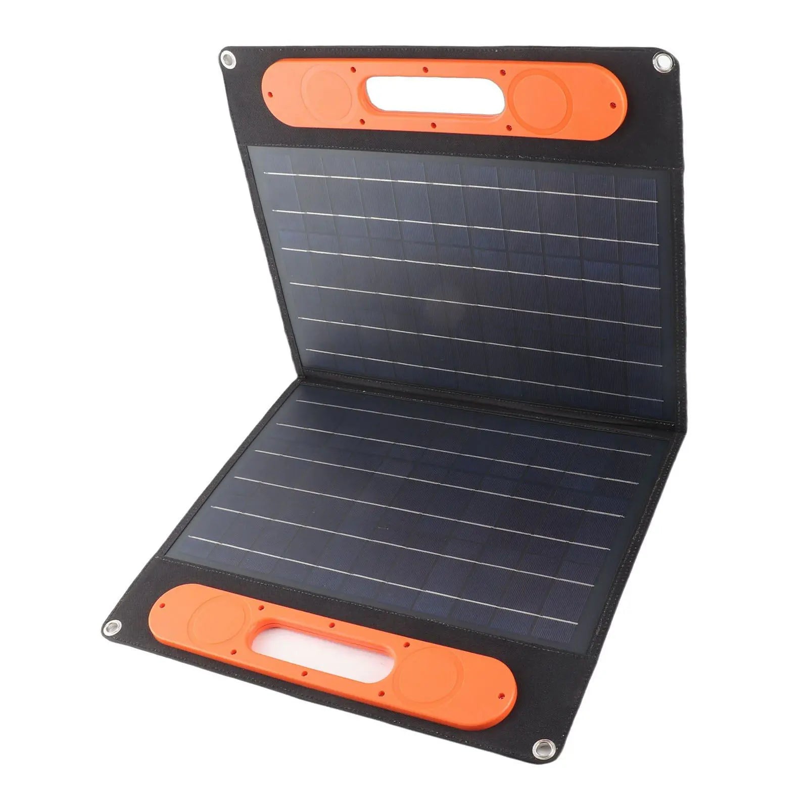 60W 18V Portable Solar Panel Kit Dual USB Port Monocrystalline Folding Solar Charger with Support Bracket for Outdoor Camping