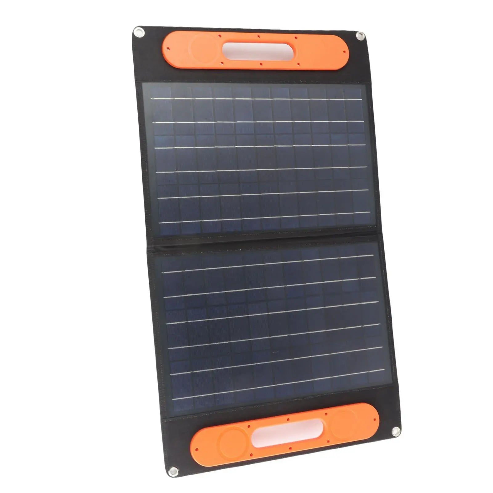 60W 18V Portable Solar Panel Kit Dual USB Port Monocrystalline Folding Solar Charger with Support Bracket for Outdoor Camping