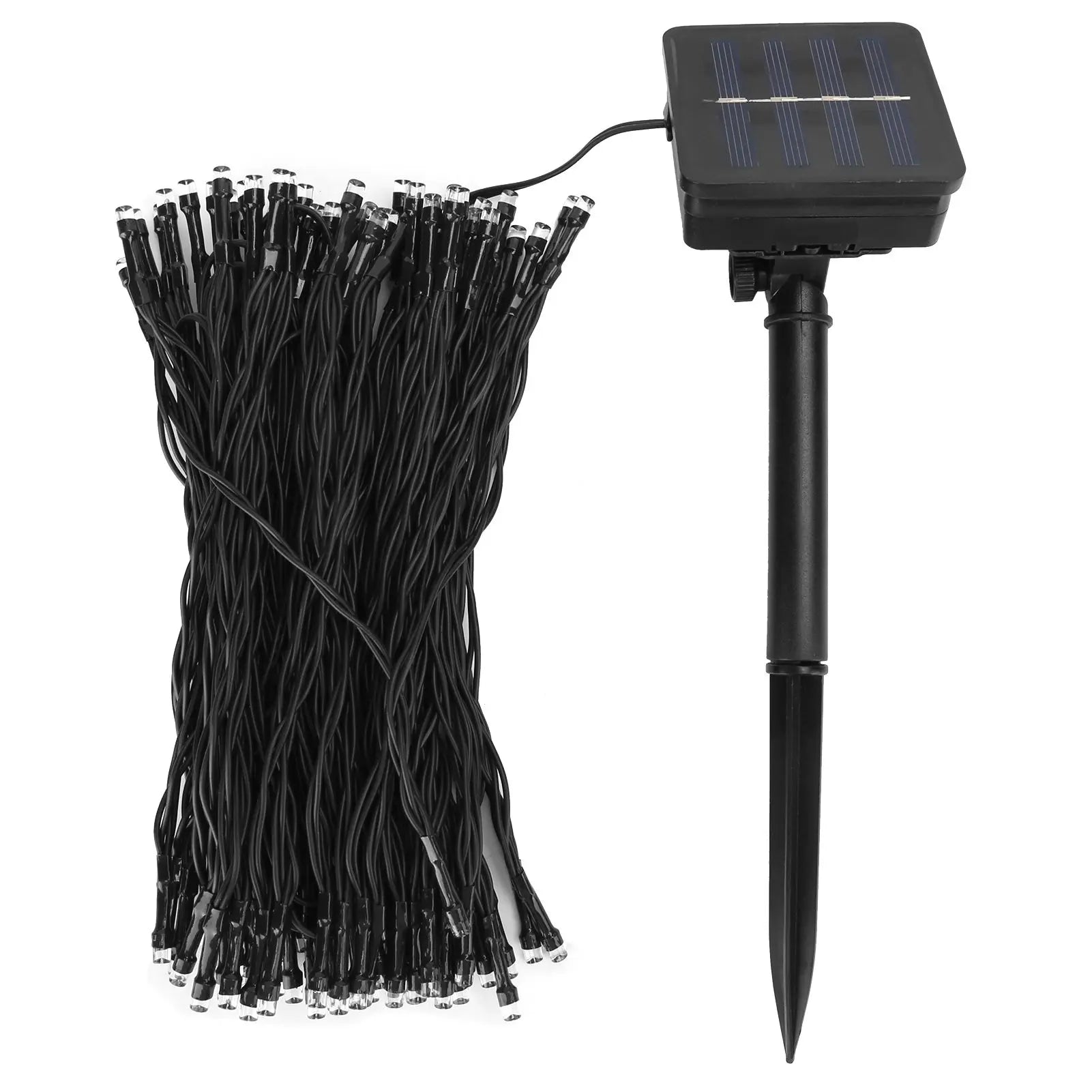 17m Solar String Lights with 100 Warm White LEDs for Outdoor Gardens and Patios