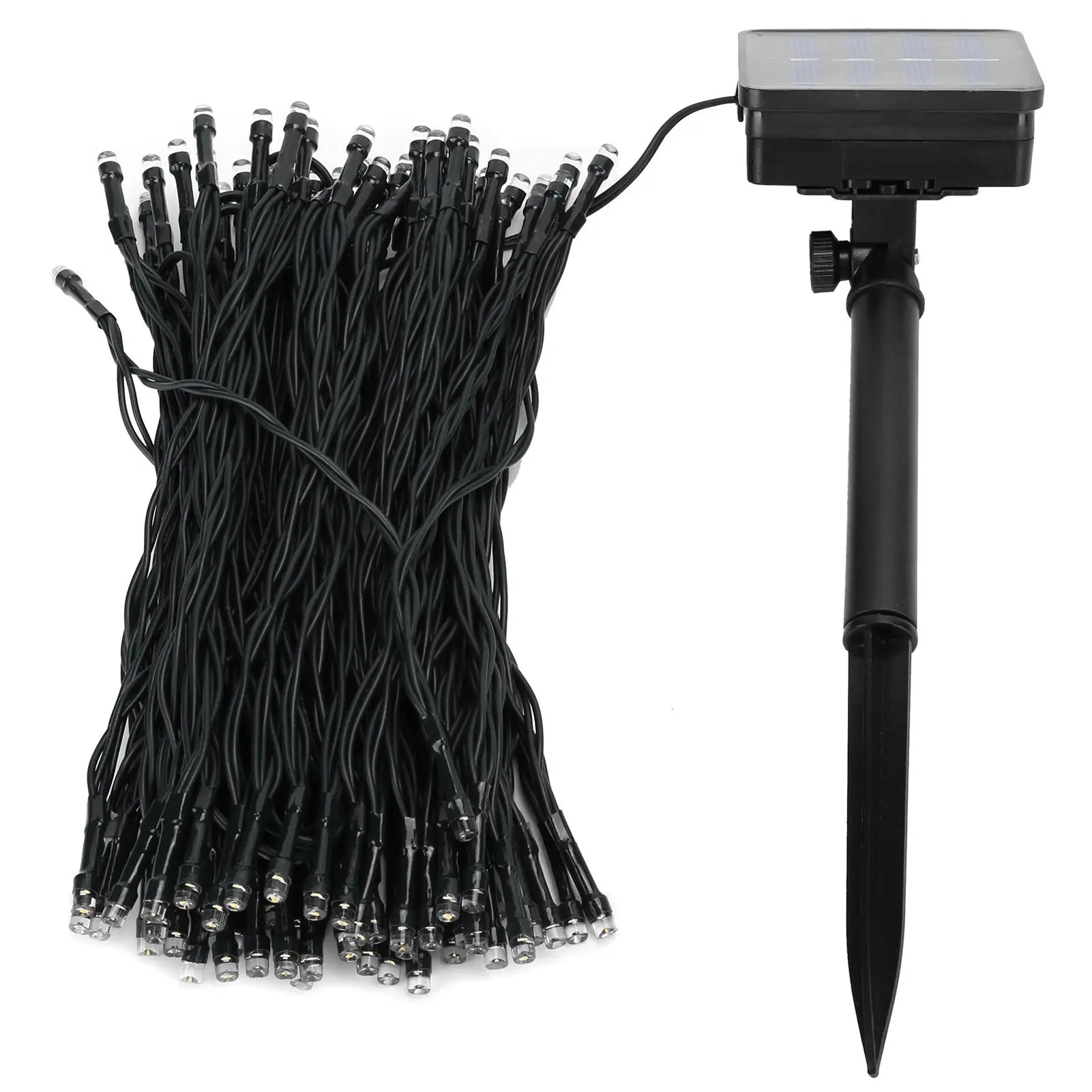 17m Solar String Lights with 100 Warm White LEDs for Outdoor Gardens and Patios
