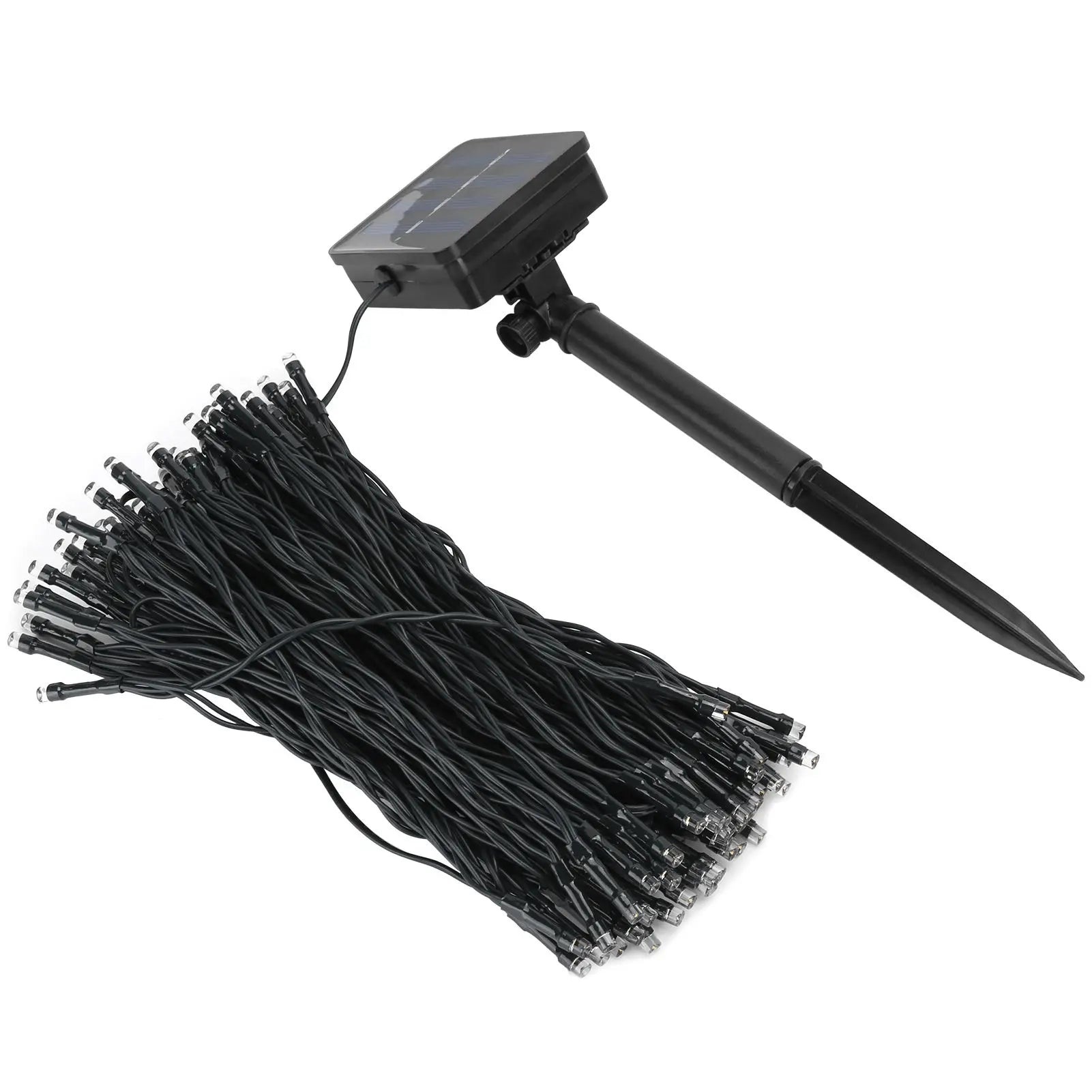 17m Solar String Lights with 100 Warm White LEDs for Outdoor Gardens and Patios