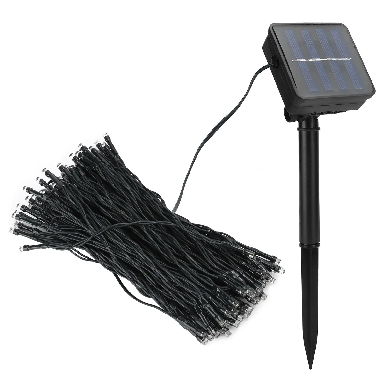 17m Solar String Lights with 100 Warm White LEDs for Outdoor Gardens and Patios