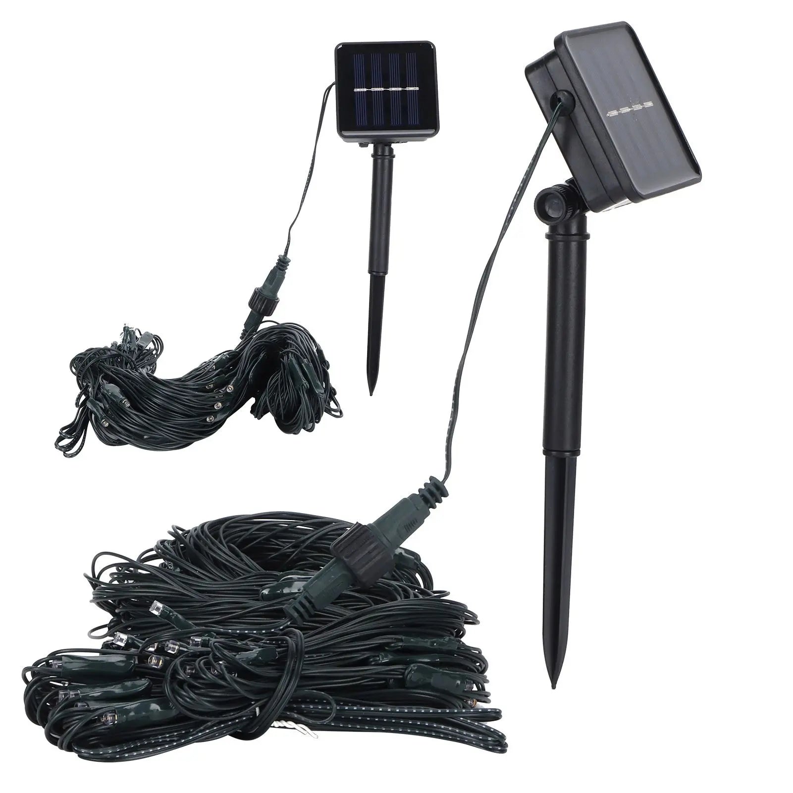 Solar LED Net Lights, 100-LED Waterproof Outdoor Mesh Lights with 8 Modes, 1.5m x 1.5m