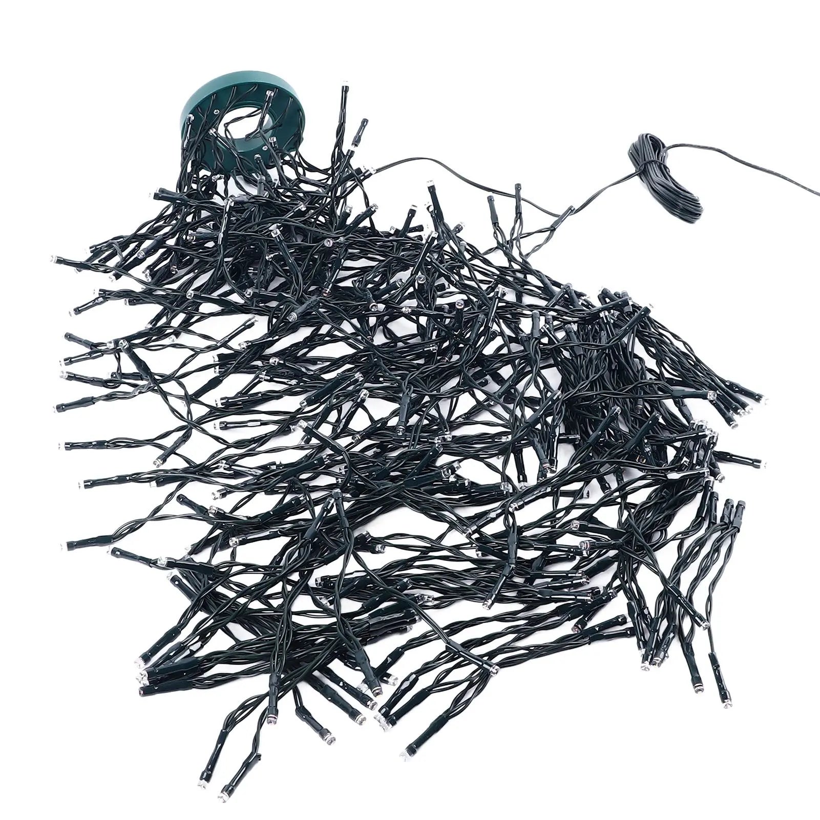 Christmas Tree Waterfall Lights – 400 LED Ring Lights with 8 Modes, 2m