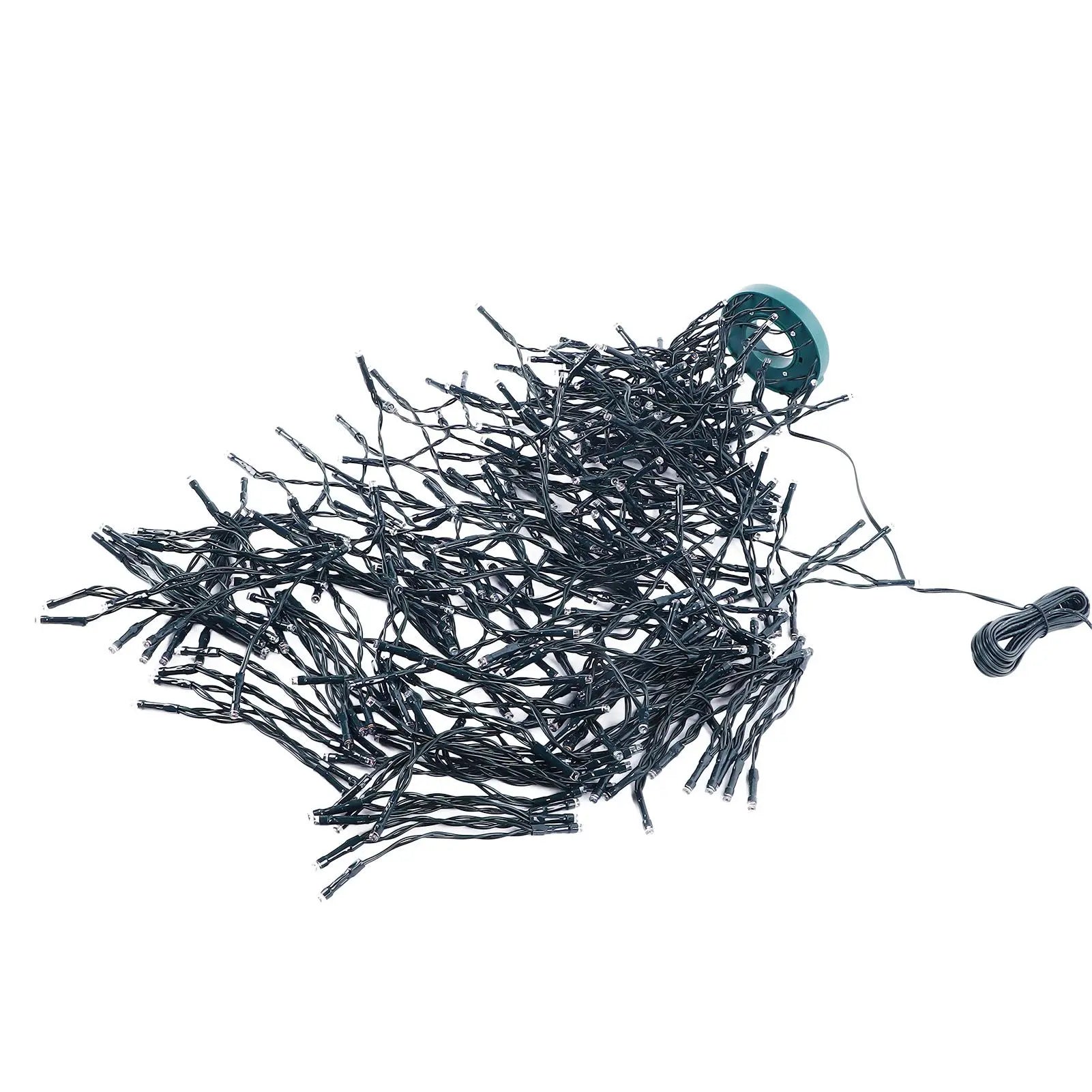 Christmas Tree Waterfall Lights – 400 LED Ring Lights with 8 Modes, 2m