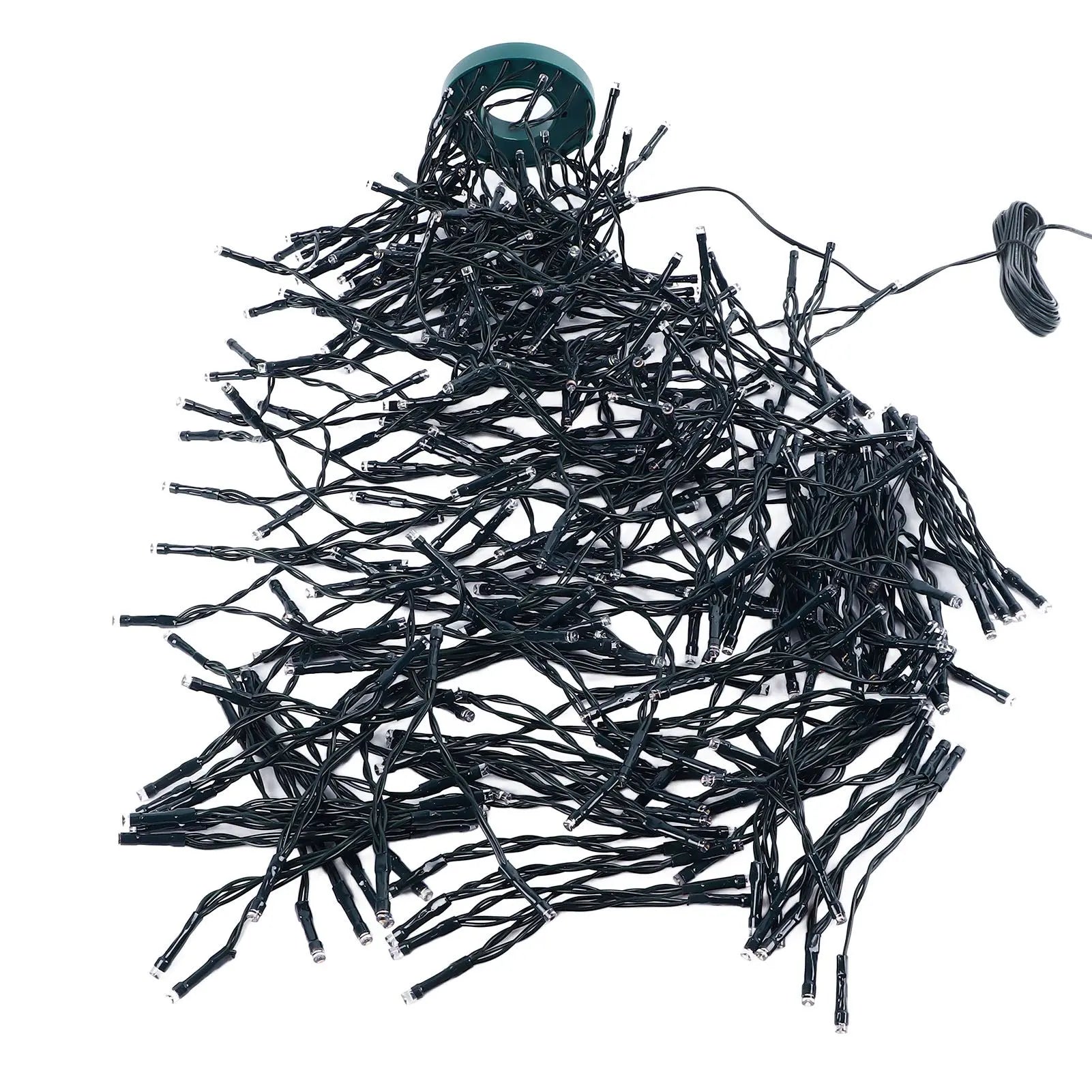 Christmas Tree Waterfall Lights – 400 LED Ring Lights with 8 Modes, 2m
