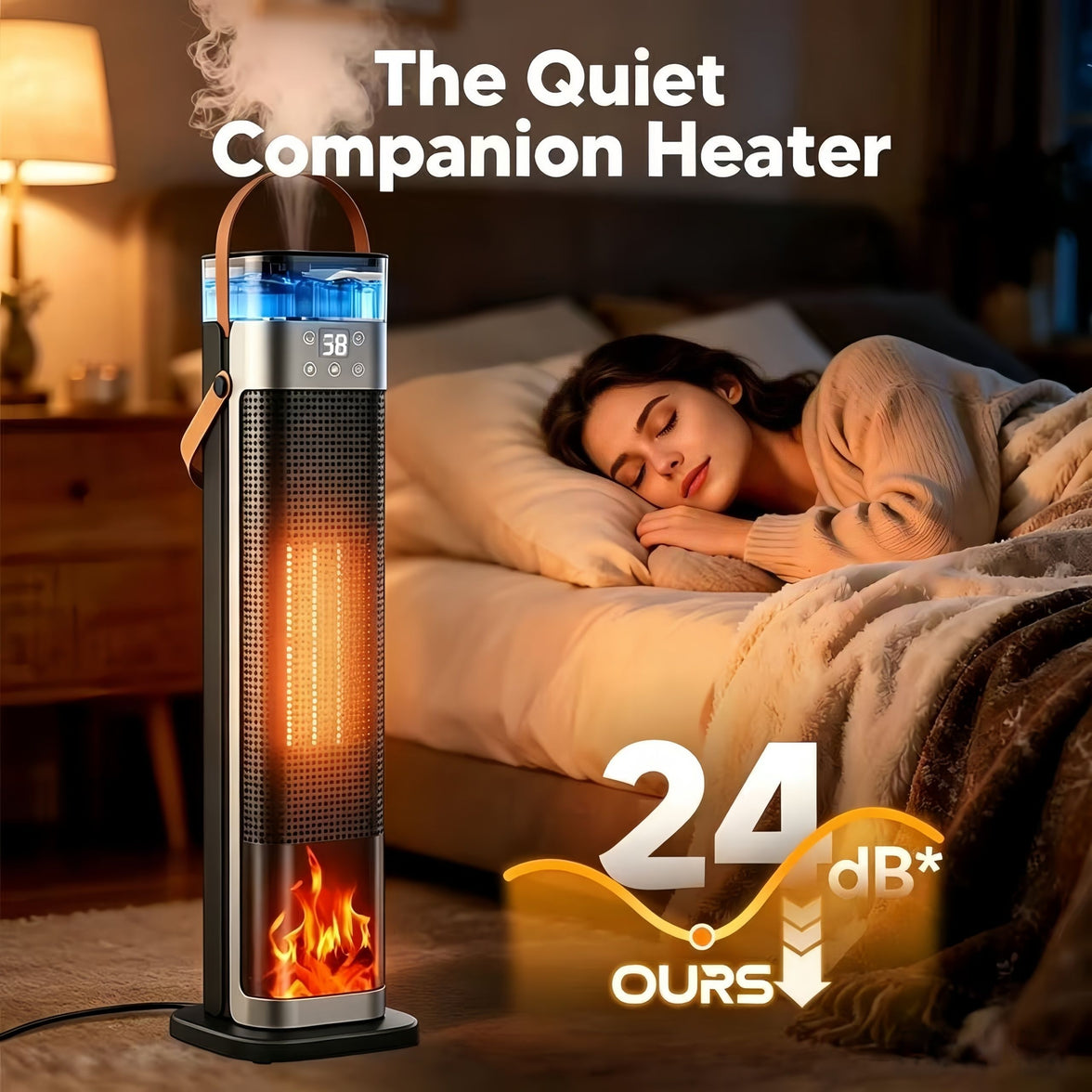 Tower Heater with humidifier for Optimal Comfort and Warmth