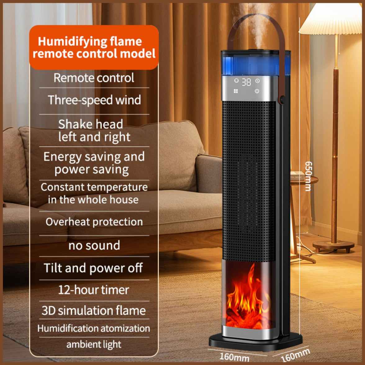 Tower Heater with humidifier for Optimal Comfort and Warmth