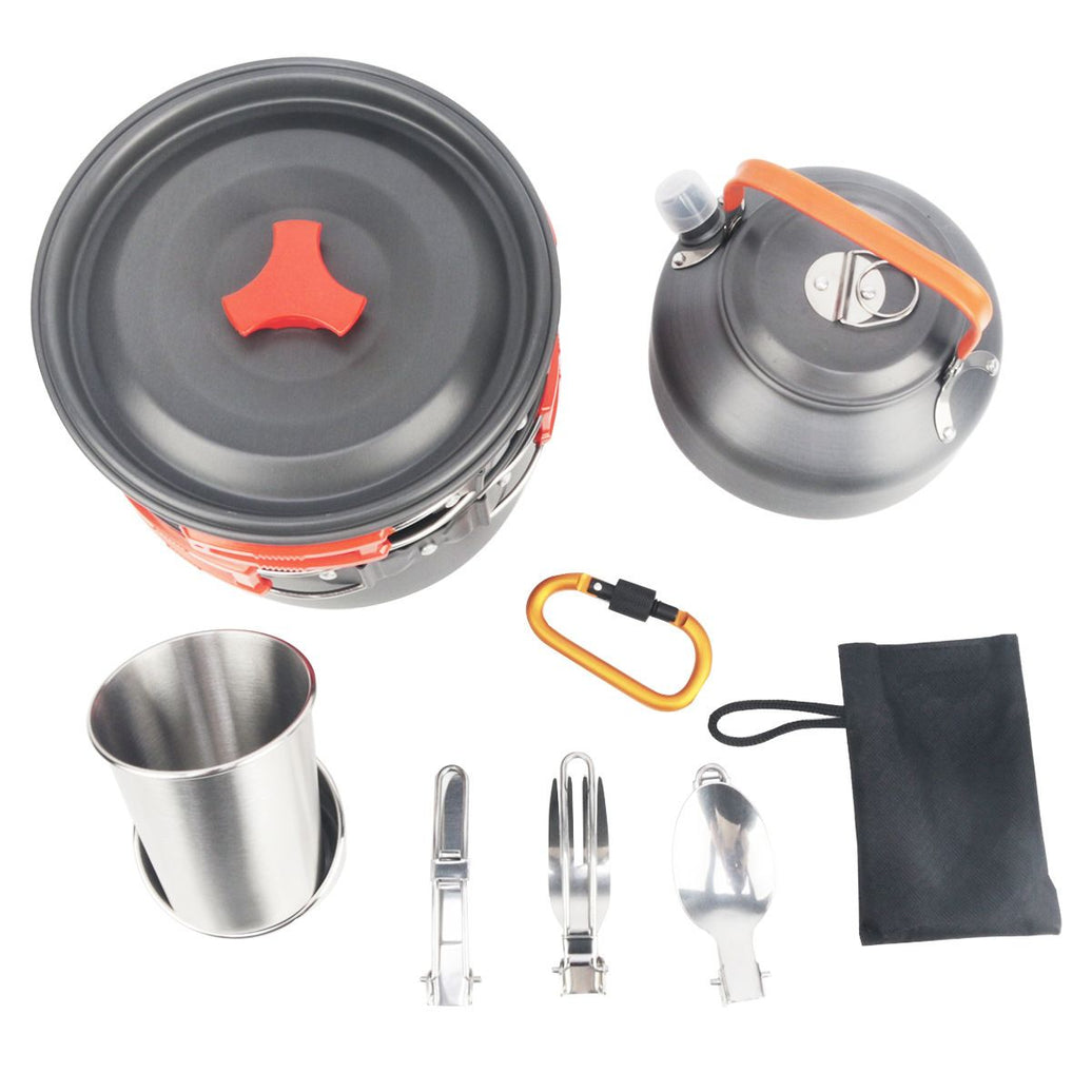 Essential Camping Cookware Set - Lightweight and Compact Mess Kit for Hiking Adventures