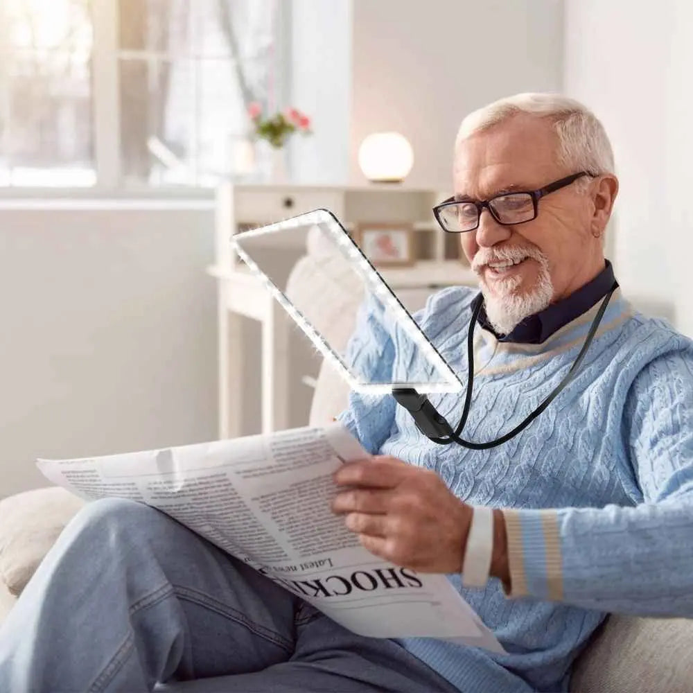 Hands-Free Magnifying Glass for Reading: The Ultimate Full-Page Solution for the Visually Impaired