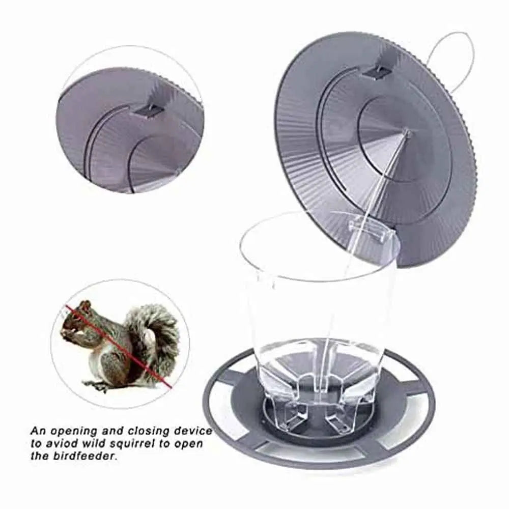 Squirrel Proof Bird Feeder - Durable Round Feeder for All Birds