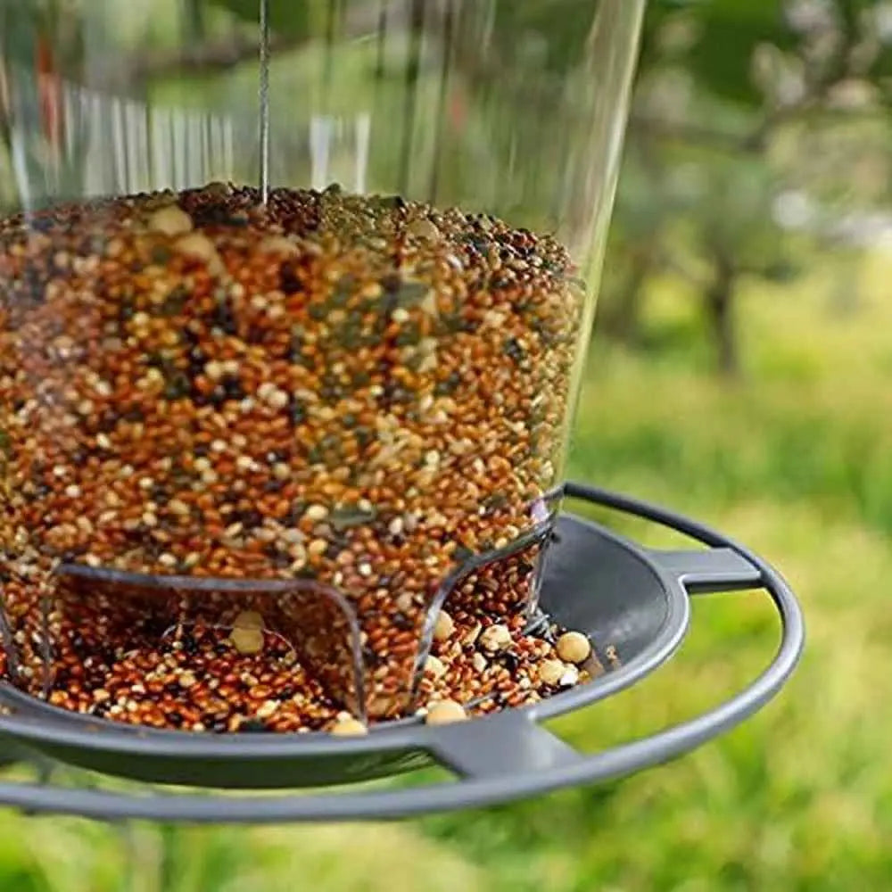 Squirrel Proof Bird Feeder - Durable Round Feeder for All Birds