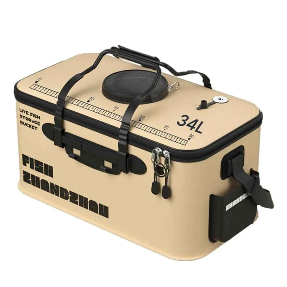 Ultimate Foldable Fishing Bucket: Your Portable Solution for Live Bait & Catch