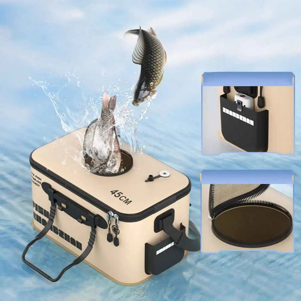 Ultimate Foldable Fishing Bucket: Your Portable Solution for Live Bait & Catch