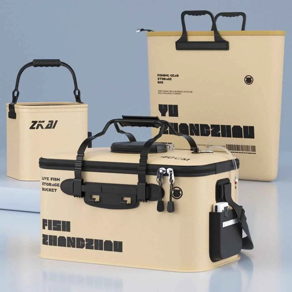 Ultimate Foldable Fishing Bucket: Your Portable Solution for Live Bait & Catch