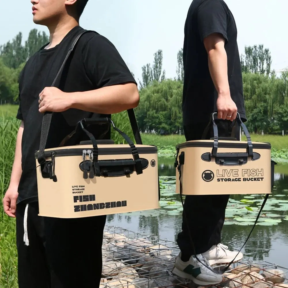 Ultimate Foldable Fishing Bucket: Your Portable Solution for Live Bait & Catch