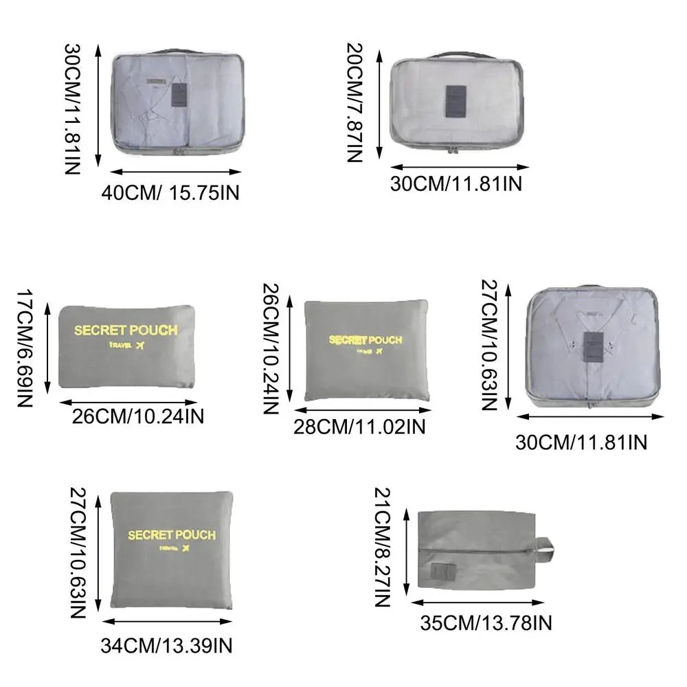 Travel Packing Cubes Set - Organize Your Luggage with Ease and Style